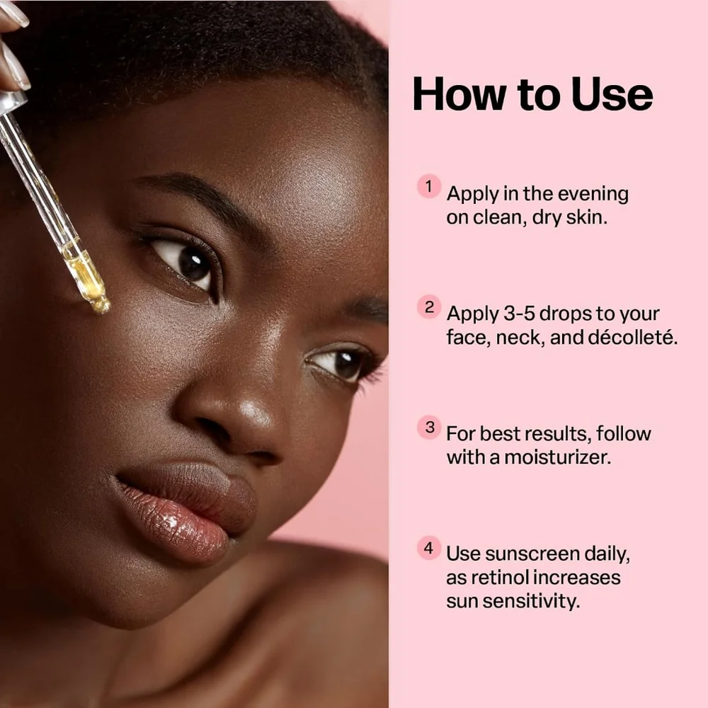 Retinol Serum for Face - for fine lines, wrinkles, dark spots - Picture 4 of 9